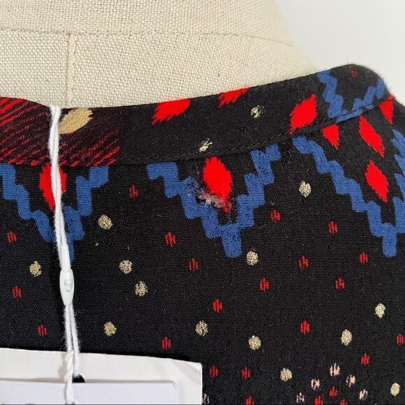 & Other Stories Ikat Printed Button Down Blouse 0 New with minor defect - Picture 9 of 9